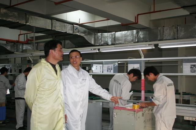 陈德清副校长到深圳神州电脑公司检查学生实习情况
