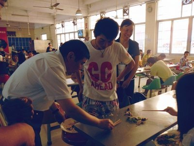 高文兵书记检查后勤迎新准备工作