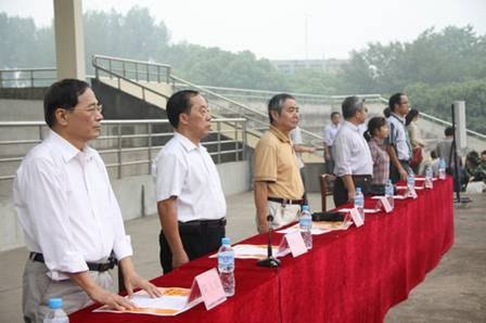 安徽工业大学工商学院举行2012级学生军训阅兵式暨总结表彰大会