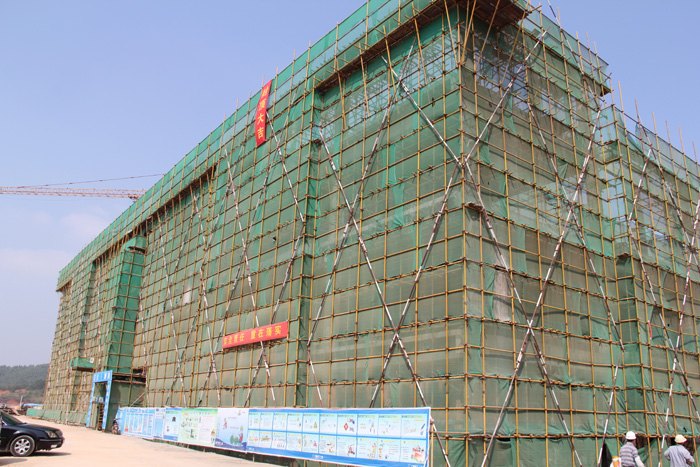 广西师范学院五合校区学生食堂主体结构封顶