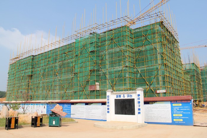 广西师范学院五合校区学生食堂主体结构封顶