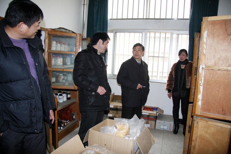 六安市安全生产目标管理考核工作组来校检查安全工作