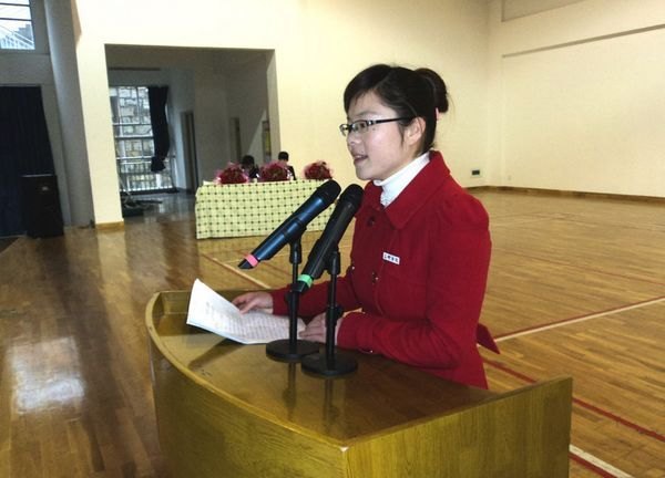 全国道德模范曹阳飞宇事迹报告感动三明九中师生