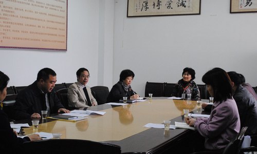 李韶春副书记到中文系、建筑与土木工程系进行期初教学检查工作