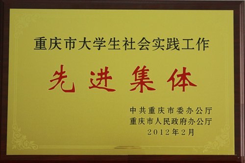 重庆医科大学大学生社会实践工作受全市表彰