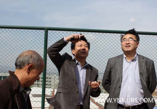 省教育厅邹平副厅长一行考察商学院新校区建设情况