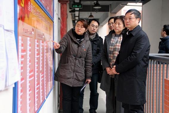 市委教育工委督查组来校检查指导创先争优工作