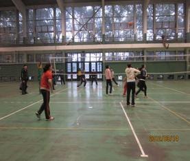 重庆工商大学与西南大学进行教职工排球交流赛