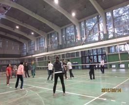 重庆工商大学与西南大学进行教职工排球交流赛