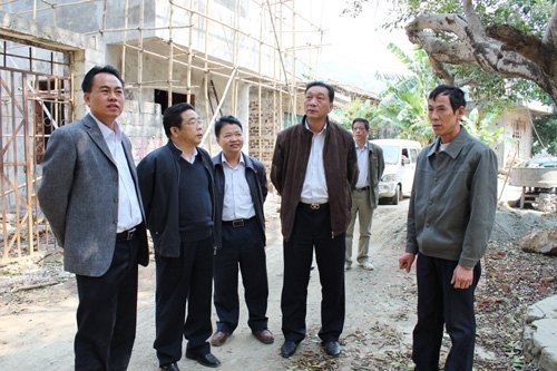 刘力书记、叶德明副书记率队深入田东县农村开展“解放思想,赶超跨越”大讨论调研活动