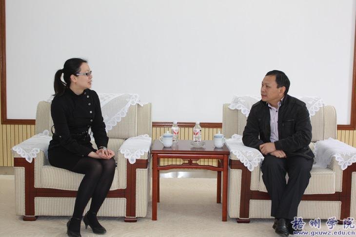 广西共青团“走解融”活动调研组来校考察调研