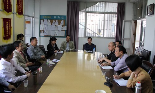 韶关学院文学院庄义友院长一行来访惠州学院中文系