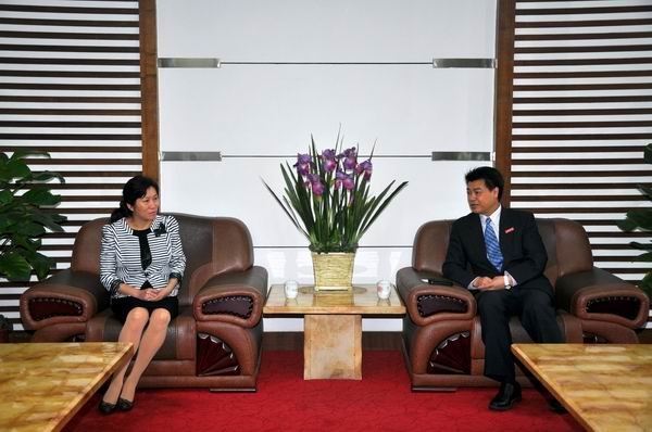 马国防书记会见三明职业技术学院洪宪平书记