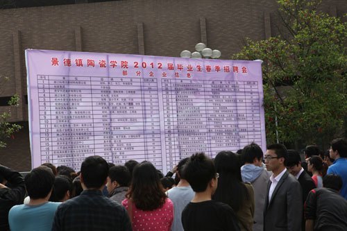 景德镇陶瓷学院举行2012届毕业生春季招聘会