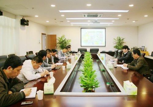 潘璋德书记到椒江校区建设指挥部调研