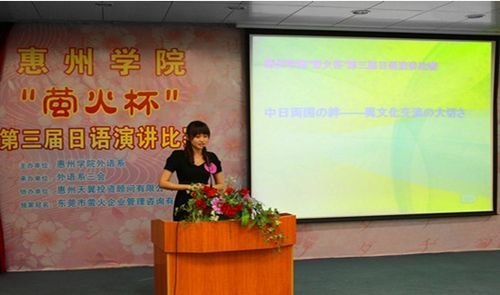 惠州学院外语系第三届“萤火杯”日语演讲比赛顺利闭幕