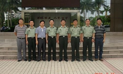 惠州军分区领导到惠州学院检查兵役工作