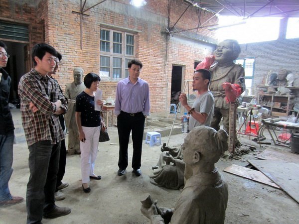 三明学院积极推进校园雕塑景观建设工作