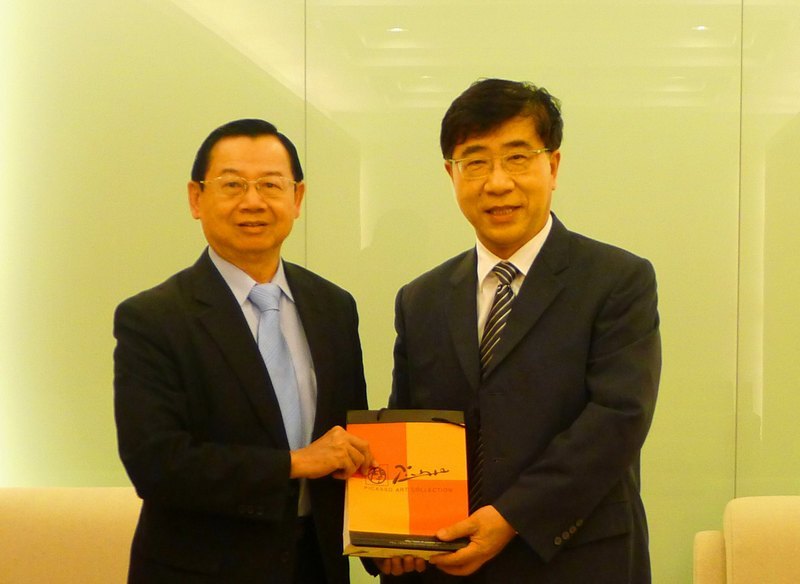 徐明稚校长会见台湾实践大学校长陈振贵