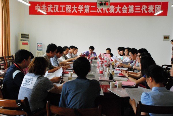 武汉工程大学第二次党代会各代表团分团讨论审议两委工作报告