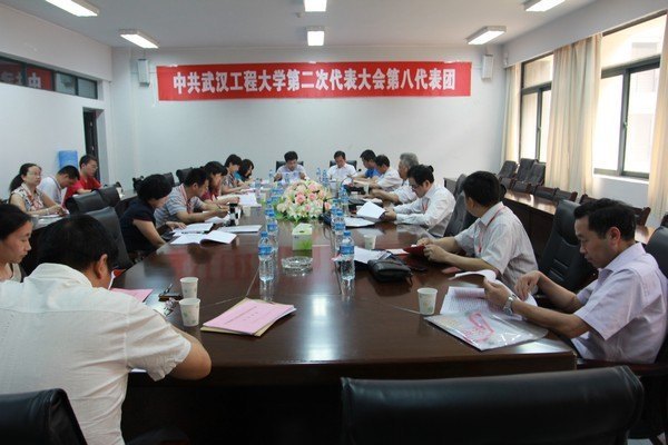 武汉工程大学第二次党代会各代表团分团讨论审议两委工作报告