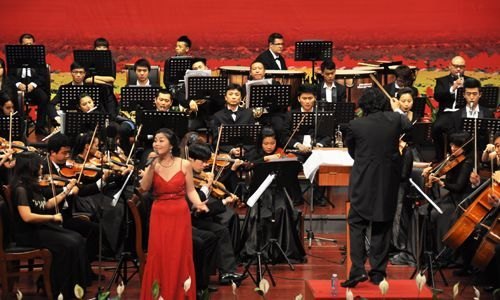 庆祝建党91周年 惠州学院交响乐团赴博罗演出