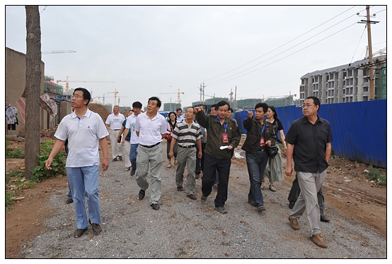 晋中学院正处级干部参观正在建设中的新校区