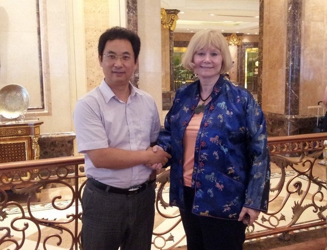于光辉院长与美国曼斯菲尔德大学代表会谈