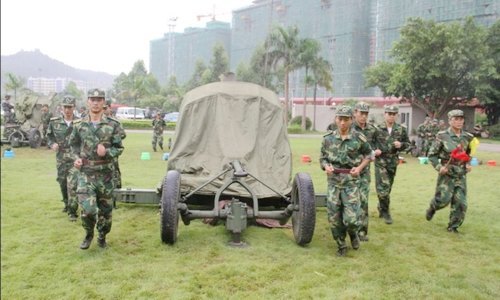 惠州学院民兵防空分队圆满完成演练考核任务