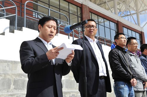 长春建筑学院2012级新生军训开营仪式