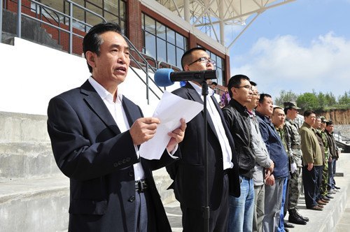 长春建筑学院2012级新生军训开营仪式