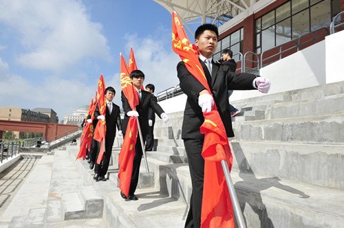 长春建筑学院2012级新生军训开营仪式