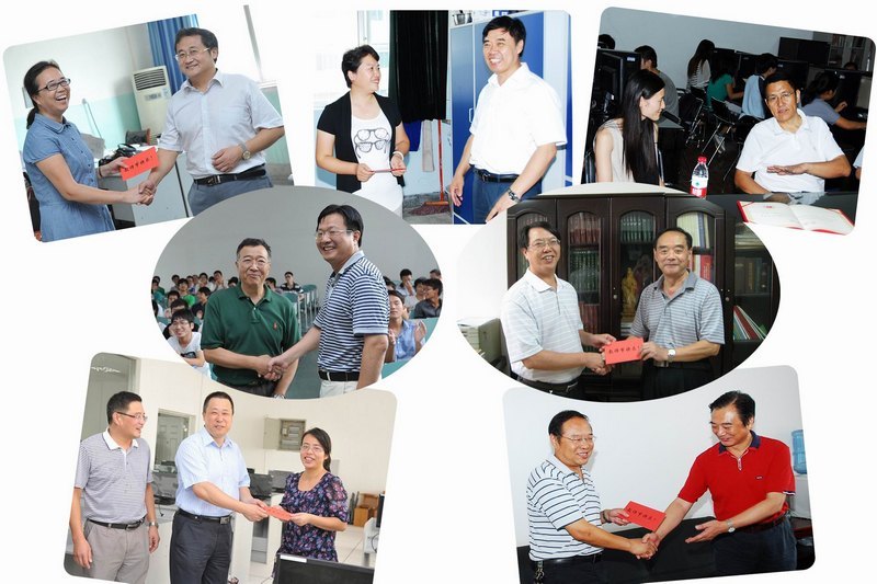 学校领导在教师节前夕走访慰问一线教师