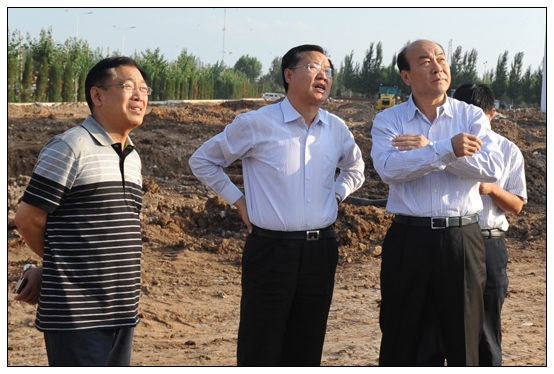 教育厅副厅长王李金来晋中学院新校区视察工作