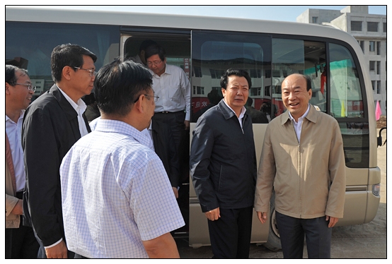 王君省长在教师节之际视察晋中学院新校区