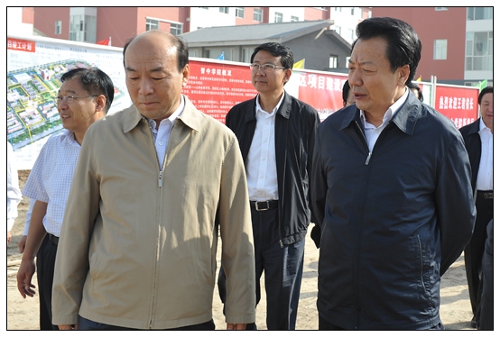 王君省长在教师节之际视察晋中学院新校区