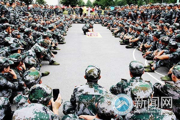 天公作美 军训更精彩