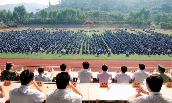 三明学院隆重举行2012级新生开学典礼暨军训开训仪式