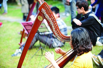 《扬子晚报》南艺旅德教师引进凯尔特竖琴 受乐迷追捧