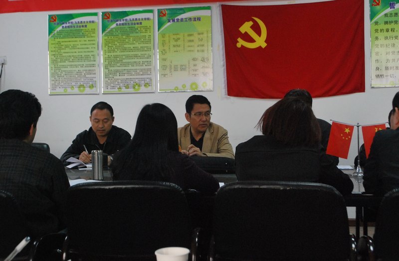 傅洪涛副书记参加经济与政法学院“文化建设