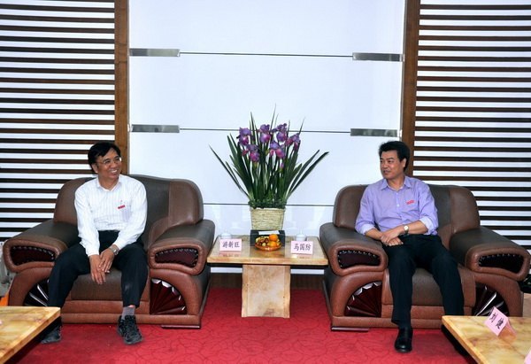 马国防刘健等校领导会见来三明学院授课的台湾教师