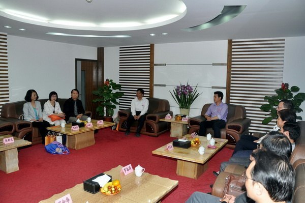 马国防刘健等校领导会见来三明学院授课的台湾教师