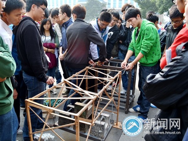 45支队伍角逐湖南科技大学首届结构设计大赛