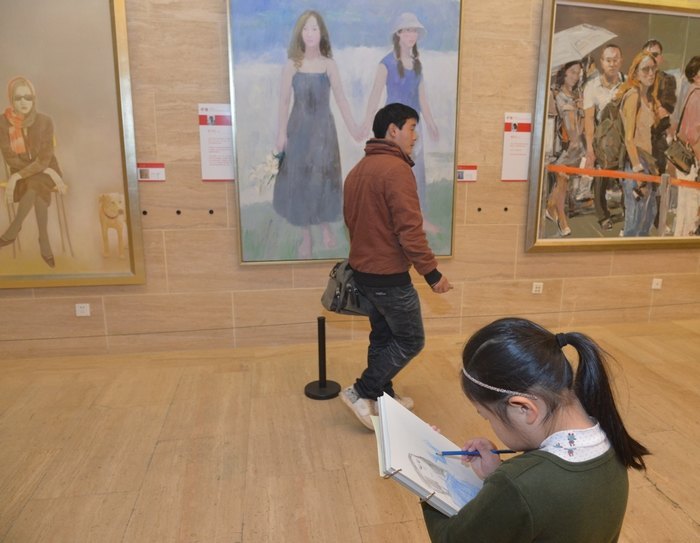 百年校庆师生美术作品展在中国美术馆隆重揭幕