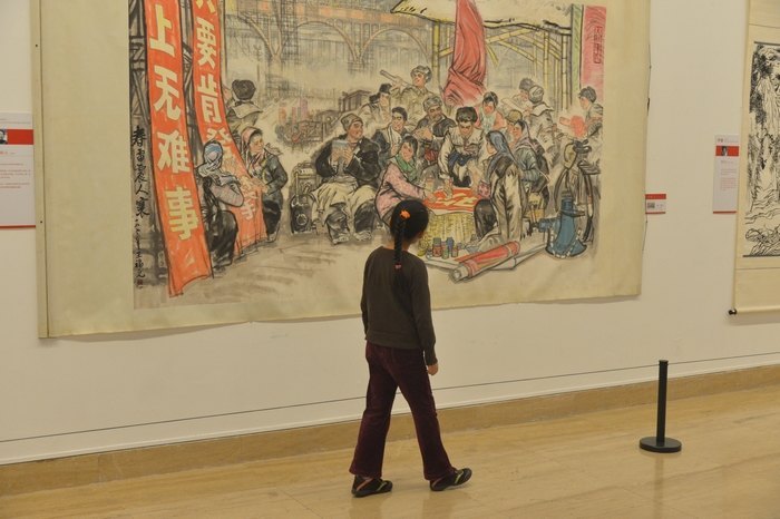 百年校庆师生美术作品展在中国美术馆隆重揭幕