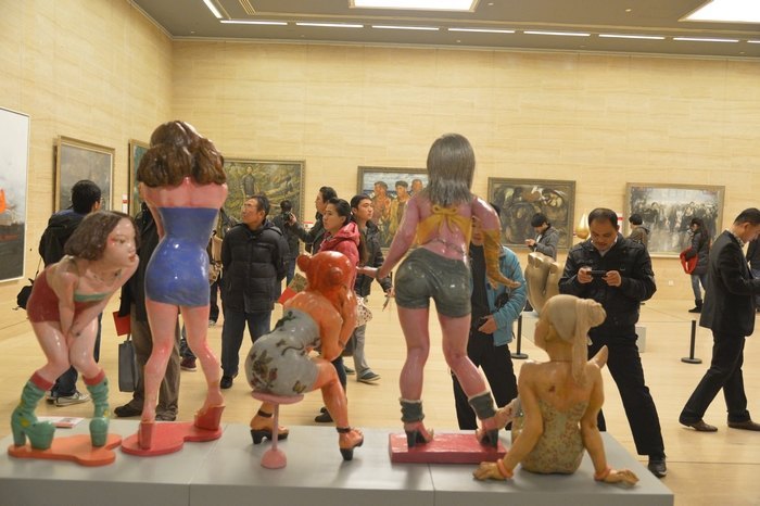 百年校庆师生美术作品展在中国美术馆隆重揭幕