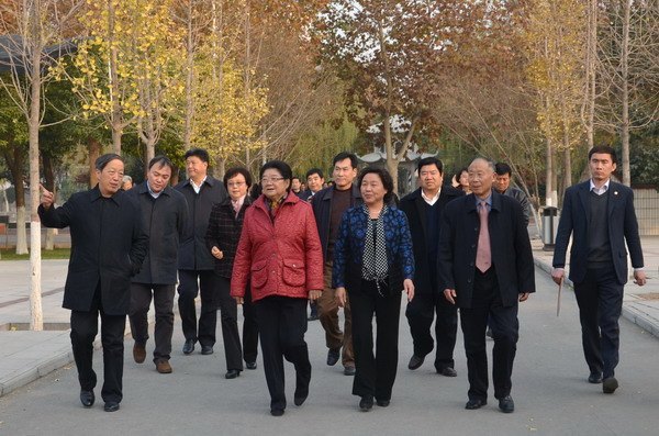 全国关工委顾秀莲主任莅临郑州职业技术学院视察