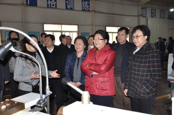 全国关工委顾秀莲主任莅临郑州职业技术学院视察