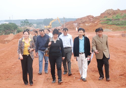 自治区层面统筹推进教育重大项目督查组到广西师范学院五合新校区检查