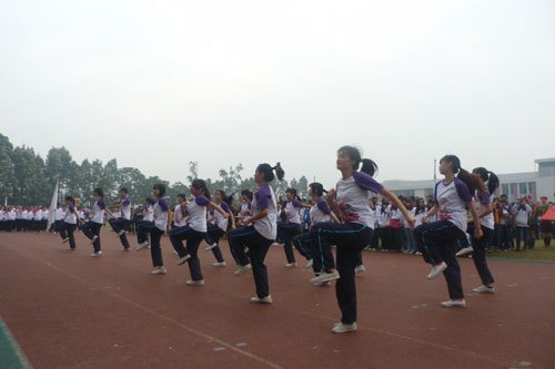 校运会拉开帷幕 开幕式井然有序精彩纷呈